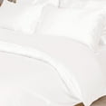 thumbnail image 3 of Unique Bargains Satin Duvet Cover Set of 3 with 2 Pillowcase Queen Cream White, 3 of 8