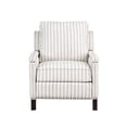 thumbnail image 3 of Pemberly Row Fabric Upholstery Reclining Chair in Beige & Gray Striped, 3 of 8