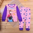 thumbnail image 2 of 2022 Conjunto para niños Pijamas para niños Sleepers baby girl Pijamas de manga larga de dibujos animados congelados Ropa de dormir 2-7T Envío gratis2T (90CM) zhangyuxiang CONDUJO, 2 of 2