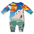 thumbnail image 2 of Phineas And Ferb Unisex Baby Boy Girl Rompers Long Sleeve Infant Jumpsuits Babies' Outfits Fall Winter Clothes 12-18M, 2 of 5