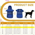 thumbnail image 2 of Uxcell Dog Raincoat, Dog Rain Jacket Waterproof Pet Rain Coat with Hooded Leash Hole,  (Blue, M), Intended for Puppies, 2 of 7