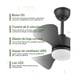 thumbnail image 5 of Ventilador De Techo Modernos De 28 Pulgadas negro, 5 of 5