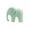 Green, variant on Orangide Ceramic Elephant Figurine, Small Elephant Statue for Office Desk Decor - Cute Animal Ornament for Home, Bookshelf, Tabletop, Perfect for Desk