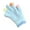 Blue, variant on Boy Girls Fuzzy Gloves Kids Color Block Cute Winter Warm Thick Cycling Glove for Cold Weather
