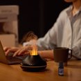 thumbnail image 4 of Humidificador de llama de simulación Difusores de fragancia de luces nocturnas coloridas (negro), 4 of 9