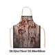 thumbnail image 3 of Delantal decorativo de terror para Halloween | Funda de poliéster blanca para disfraz de cosplay | Ropa de trabajo protectora duradera, transpirable y antimanchas para fiestas de Halloween, cocina y, 3 of 6
