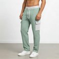 thumbnail image 2 of Pantalones de Cintura Alta de Pierna Ancha para Mujeres Pantalones Casuales Sueltos Delanteros con Bolsillos Pantalones de Playa de Verano, 2 of 9