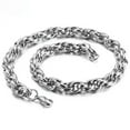 thumbnail image 3 of Women Men's Silver 316L Stainless Steel Rope 6/8/11mm Chain Necklace or Bracelet, 3 of 5
