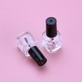 thumbnail image 2 of EeaseMX 15 botellas de vidrio transparente para esmalte de uñas con pincel, color negro., 2 of 7