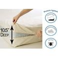 Deluxe Vinyl Zippered Mattress Protector Cover, Extra Heavy, Bed Bugs
