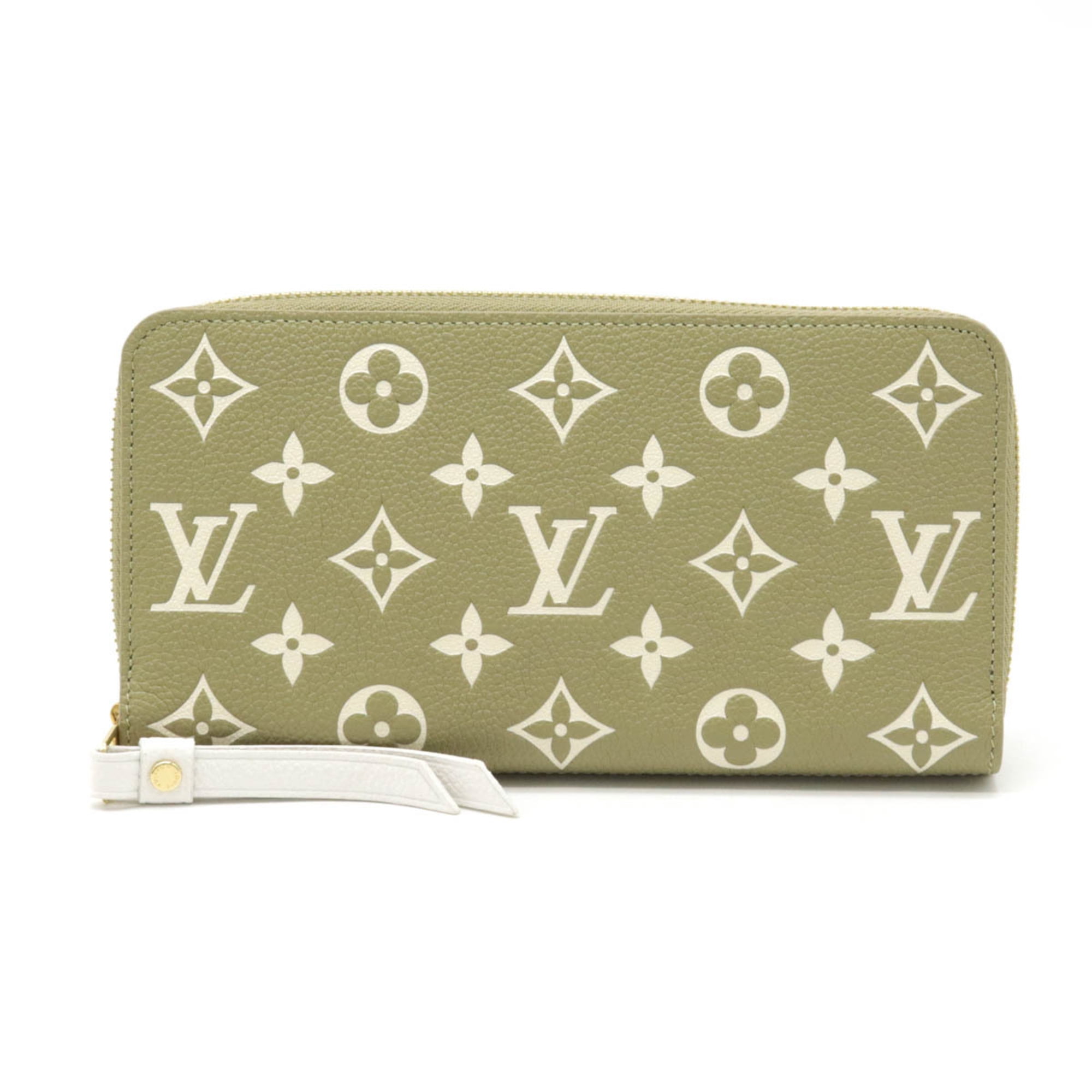 Louis Vuitton Monogram Empreinte Womens Folding Wallets, Green
