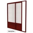 thumbnail image 2 of Red Lantern 7 ft. Tall Eudes Shoji Sliding Door Kit (Double - Sided) - Rosewood, 2 of 7