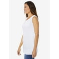 thumbnail image 3 of Woman Within Plus Size Perfect Sleeveless Shirred U-Neck Tunic, 3 of 6