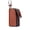 Brown, variant on Genuine Leather Double Zipper Car Key Case with 4 Key Rings, Key Organizer for Men and Women