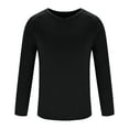thumbnail image 6 of Jalioing V Neck Athletic T Shirt for Men Casual Basic Long Sleeve Solid Workout Shirts Loose Sport Pullover Tee, 6 of 8