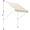 Beige, variant on Outsunny 10x5ft Manual Retractable Awning, Patio Sun Shade Canopy, Grey