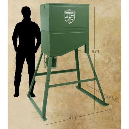 Mossy Oak Gamekeeper 450 Lb Capacity Steel Deer Feeder Walmart Com