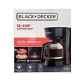 thumbnail image 5 of BLACK+DECKER 12-Cup Coffee Maker with Easy On/Off Switch, Easy Pour, Non-Drip Carafe with Removable Filter Basket, Vortex Technology, Black, 5 of 7