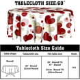thumbnail image 6 of Valentine''s Day Red and Gold Love Heart Tablecloth 60 Inch Round Decorative Sweet Romantic Watercolor Table Cloths Polyester Fabric Table Cover for Home Outdoor Wedding Anniversary Party, 6 of 6