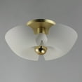 thumbnail image 6 of 11399WTSBR-Maxim Lighting-Poppy - 4W 1 LED Flush Mount-7.25 Inches Tall and 17.75 Inches Wide-White/Satin Brass Finish, 6 of 7