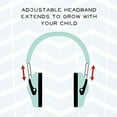 thumbnail image 2 of Muted Designer Hearing Protection for Infants & Kids - Adjustable Children's Ear Muffs from Toddler to Teen - Rainbow Hearts, 2 of 3