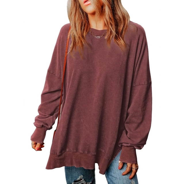 Sudadera SHEWIN holgada casual de manga larga para mujer