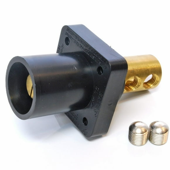 Marinco CL40MRB-AX CL Type Cam, Support de Panneau, 400 Ampères, 600 Volts, 2/0-4/0 AWG double Vis, Mâle - Noir (A)