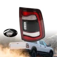 thumbnail image 4 of NURATIT LED Tail Lights Assembly Compatible For 2019-2024 Dodge Ram 2500 3500 with Blind Spot Black Bezel Rear Brake Lights (Right Driver Side) Replace 68361722AH, 4 of 7
