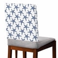 thumbnail image 2 of Summer Navy Chair Covers Set of 4 Blue Nautical Coastal Ocean Starfish Chair Back Covers Stretch Removable Washable Slipcovers Protector for Dining Room Kitchen Party Decor, 2 of 5