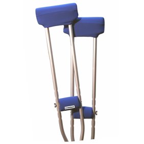 Crutcheze Atomic Red Crutch Pad Set Underarm Hand Grip Covers