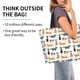 thumbnail image 2 of Balery Dogs Pug Bolsa Tote Estilo Estético con Cremalleras, Bolsa de Hombro, Bolsa de Compras Grande y Plegable, 2 of 8