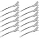 thumbnail image 1 of 12pcs Duckbill Clip Stainless Steel Haircut Sectioning Clips Hair Perm Dye Clip Hair Styling Tool for Home Barber Shop, 1 of 5