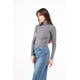 thumbnail image 2 of Blusa tejida cuello alto AMAD Casual para mujer Talla S, 2 of 5