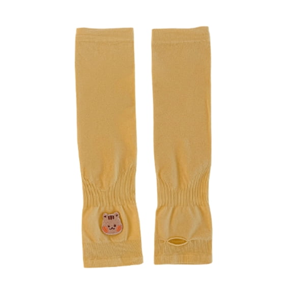 Arm Sleeves for Kids Children Age 4-10, UV Sun Soft Cooling Sleeves Arm Covers with Thumb Hole