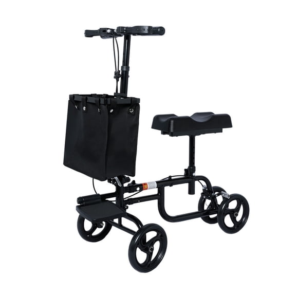 Knee Scooter, Knee Walker for Surgery, Broken Foot, Ankle Injury, Lightweight Crutch Alternative Medical Scooter with Dual Braking System for Adults