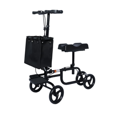 Knee Scooter, Knee Walker for Surgery, Broken Foot, Ankle Injury, Lightweight Crutch Alternative Medical Scooter with Dual Braking System for Adults