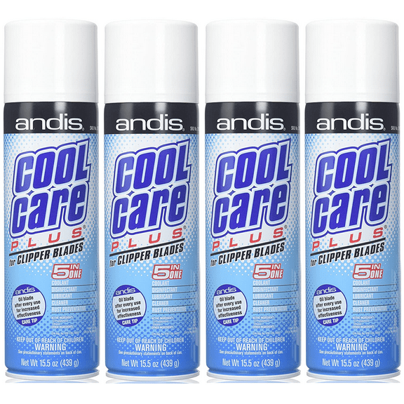 4 Pack Andis Cool Care Plus Clipper Blade Cleaner 15.5 Ounce