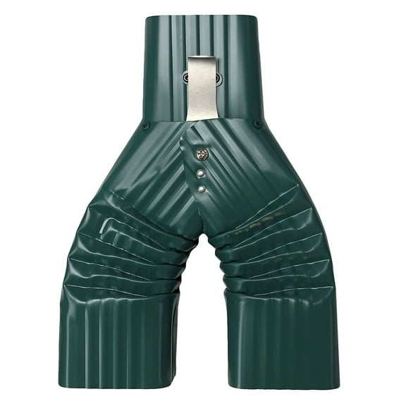 Basic Downspout Diverter for Rain Barrels (3X4, Grecian Green)