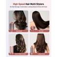 thumbnail image 3 of RACCOMB 5-in-1 Coral Red Hot-Air Styler, 110,000RPM Hair Dryer Brush for Curling, Straightening, Drying, 3 of 8