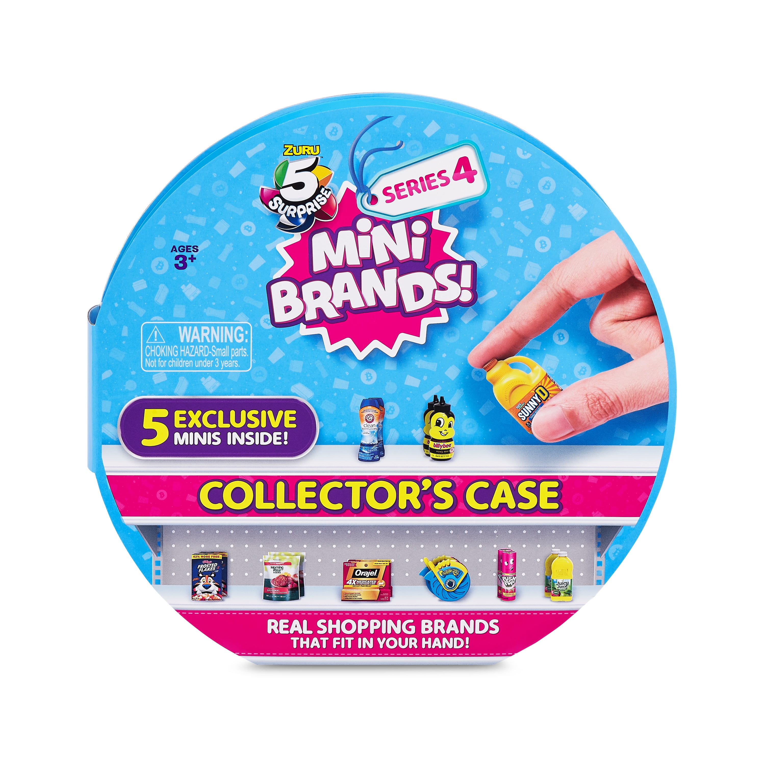 5 Surprise Mini Brands Series 4 Collectors Case with 5 Exclusive Minis by ZURU