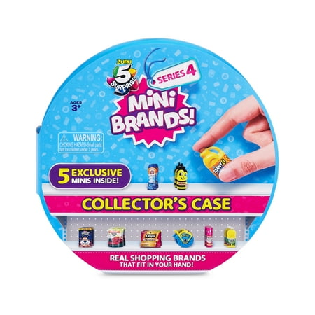 5 Surprise Mini Brands Series 4 Collector Case With 5 Exclusive Minis