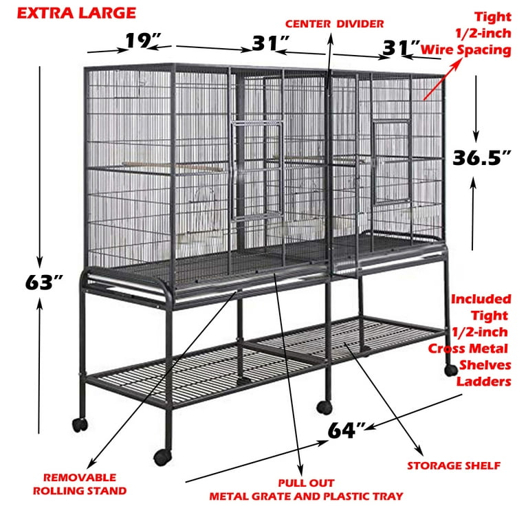 X-Large 4-Level Small Animal Enclosure Hamster, Guinea Pig