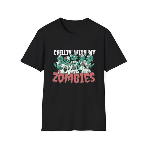 Chilling Zombies Women Men Funny Graphic Novelty Parody