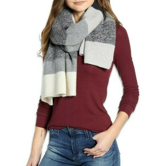 Halogen 2 Ply Cashmere Scarf Ivory 