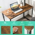 thumbnail image 2 of Costway Computer Desk Writing Workstation Study Laptop Table Home Office Rustic, 2 of 10