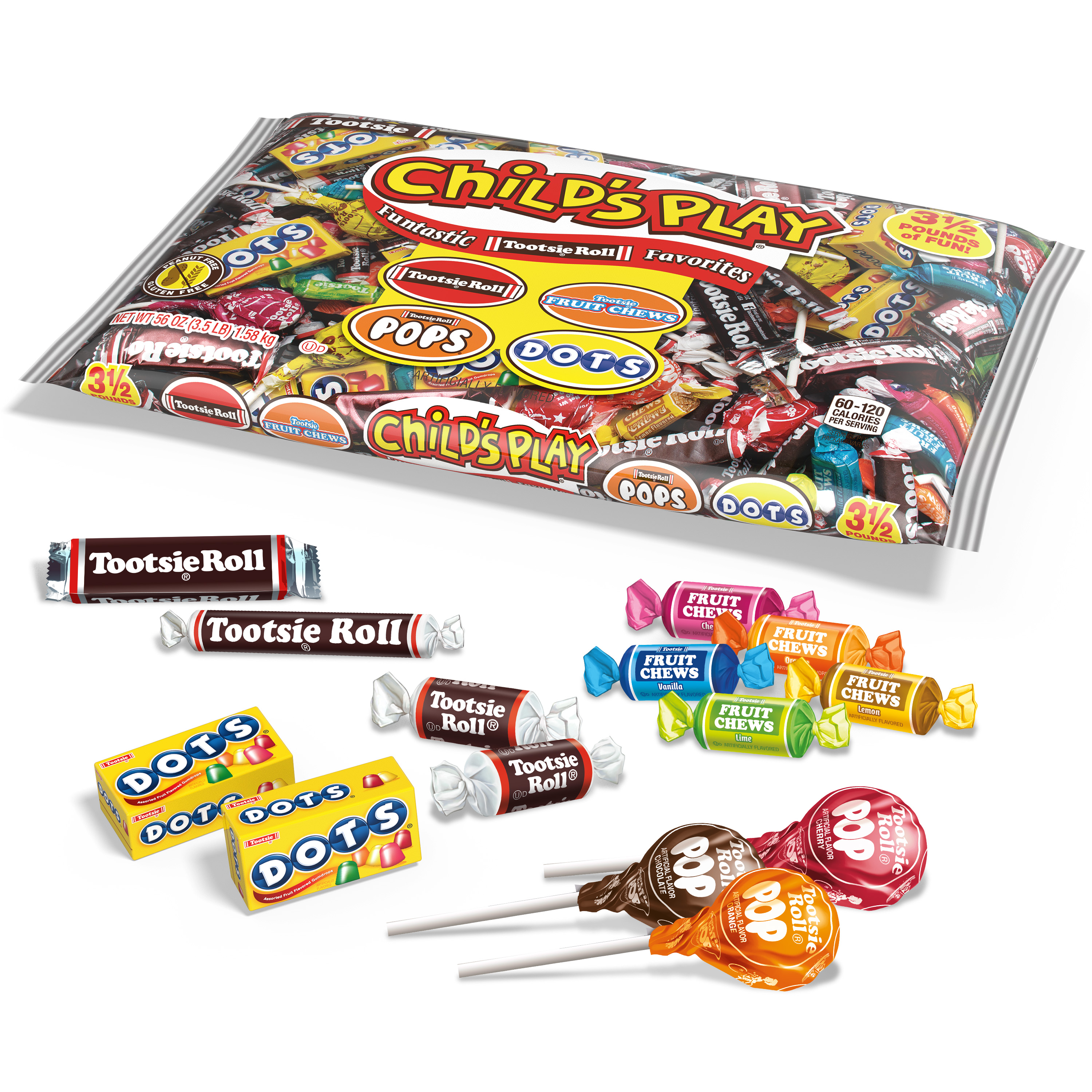 Tootsie Child's Play Variety Candies Pack, 3.5 Ib - image 3 of 10