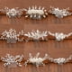 thumbnail image 2 of Peines para el pelo de boda con diamantes de imitación y perlas de Color plateado, accesorios para el cabello para mujer, adornos para el cabello, joyería, tocado nupcial, 2 of 4