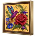 thumbnail image 5 of Fall Hummingbird Red Rose Pearl Diamond Painting DIY Kit – Colorful Floral Crystal Bead Art Set for Adults Teens, Beginner-Friendly Botanical Thanksgiving Home Wall Decor Holiday Gift, 5 of 7