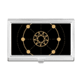 thumbnail image 1 of Shape Totem Geometry Sun Star Business Card Holder Case Pocket Box Wallet, 1 of 3