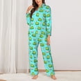 thumbnail image 2 of Sikiie Frogs And Aquatic Plants Pajamas for Women Set, Womens Pajama Sets, Lounge Sets for Women, 2pjs for Women-X-Large, 2 of 7